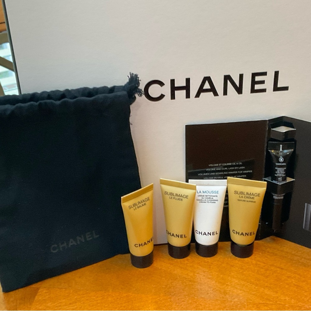 CHANEL Sublimage Skincare, La Mousse, Black Pouch, Mascara, box NWT AUTHENTIC